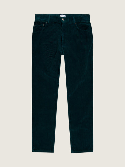 Woodbird Leroy Cord Pants Jeans Granite Green