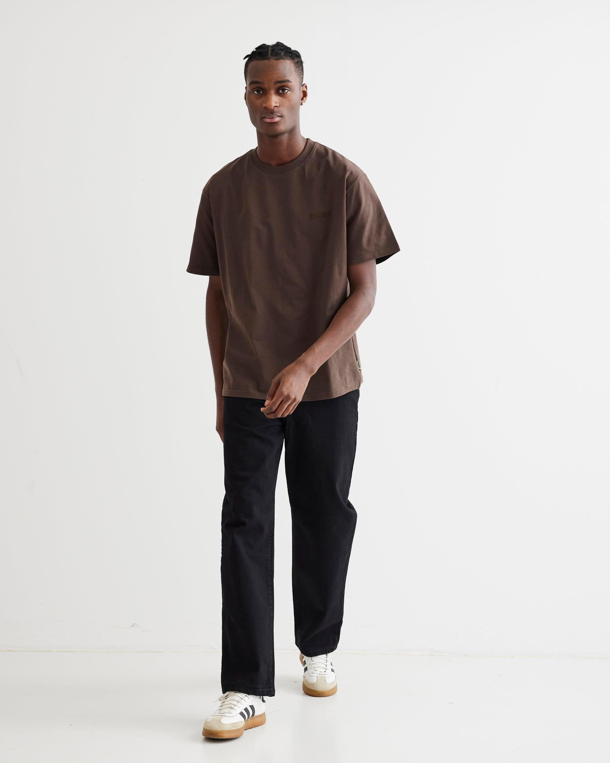 Woodbird WBBaine Base tee T-Shirts Brown