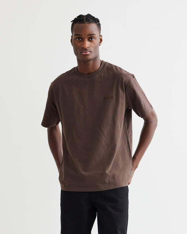 Woodbird WBBaine Base tee T-Shirts Brown