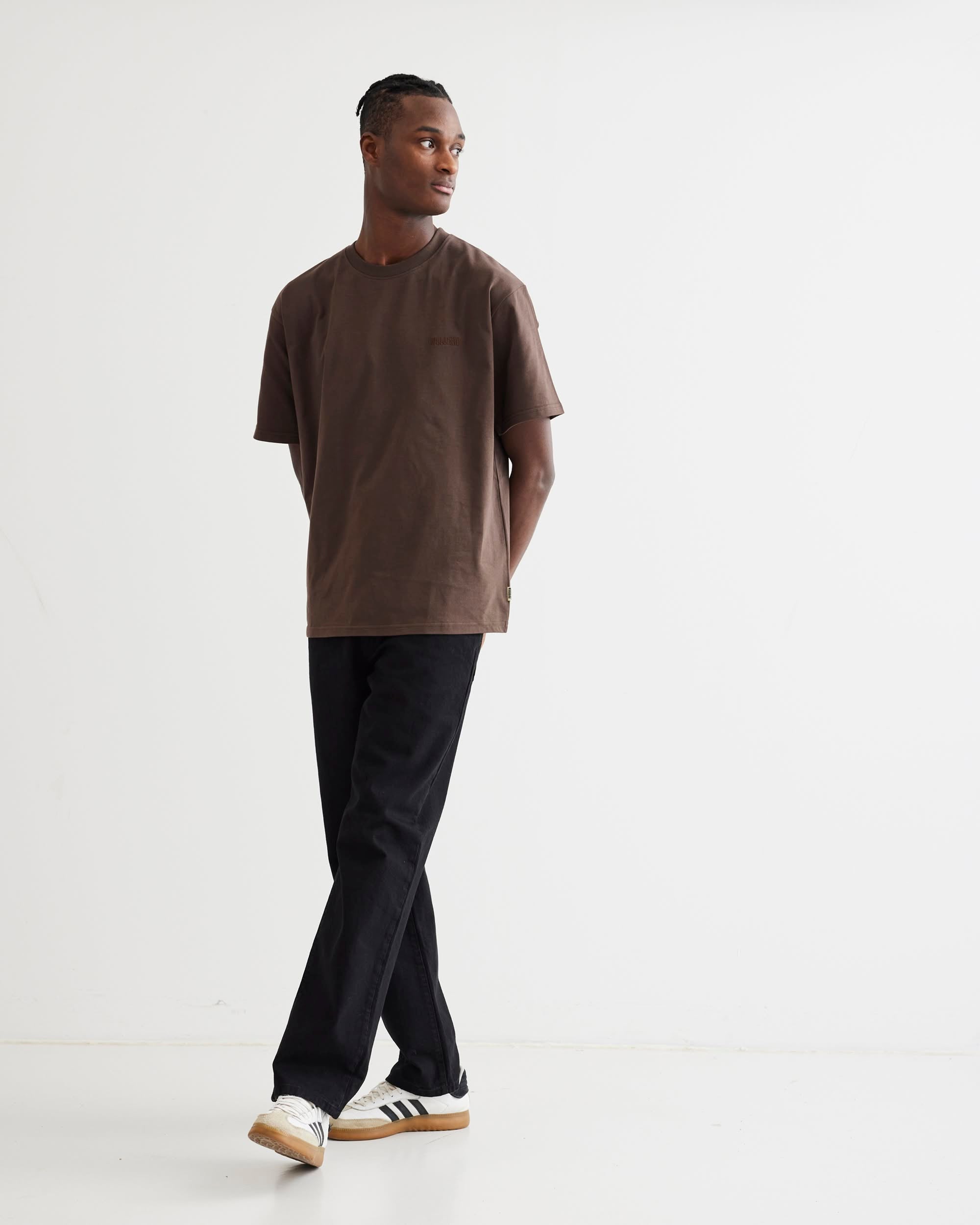 Woodbird WBBaine Base tee T-Shirts Brown