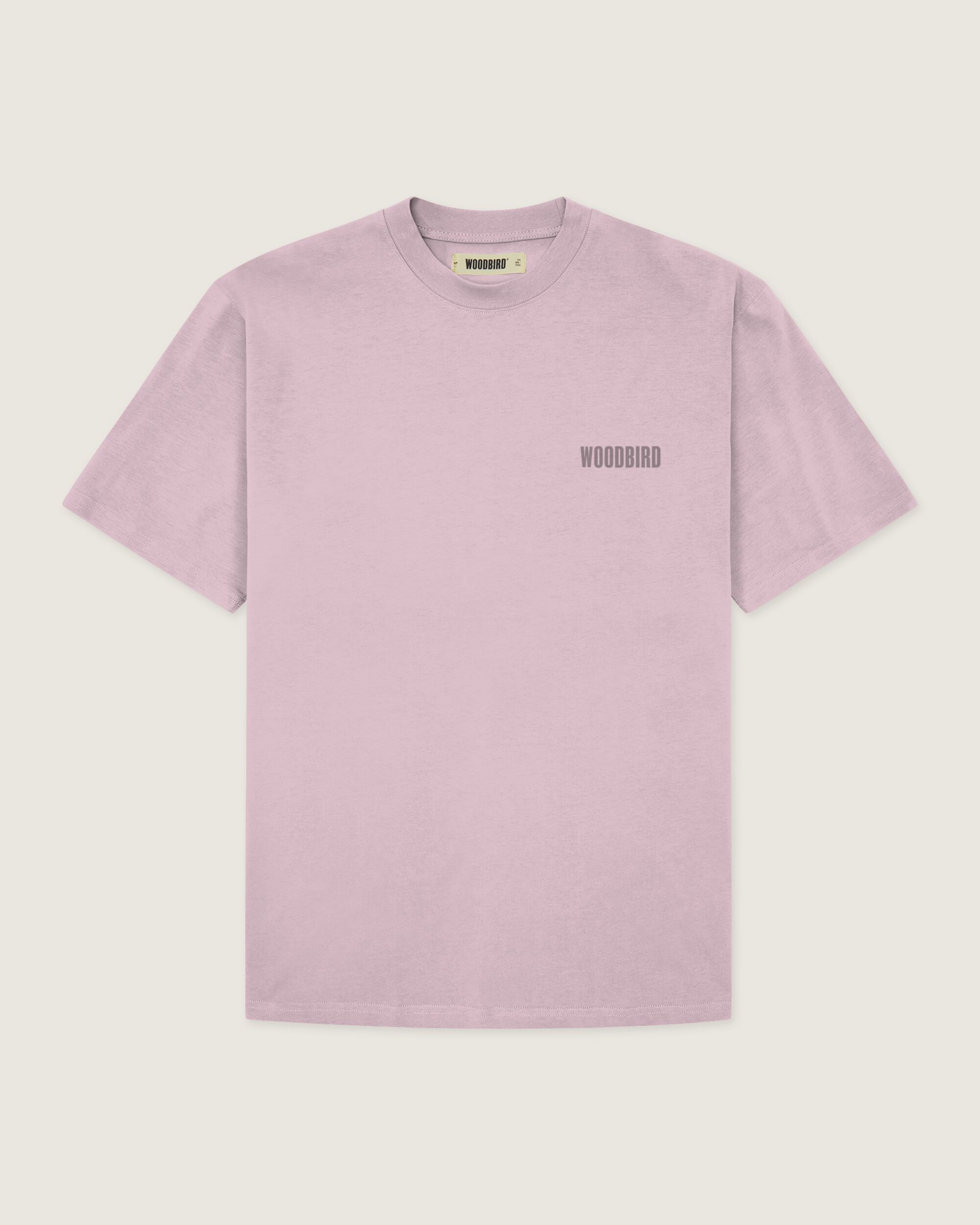 Woodbird WBBaine Base tee T-Shirts Dusty Rose