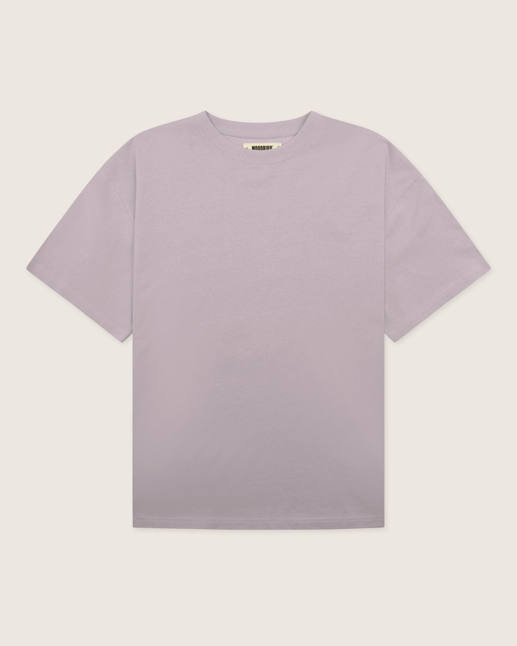 Woodbird WBBaine Base tee T-Shirts Grey-Purple