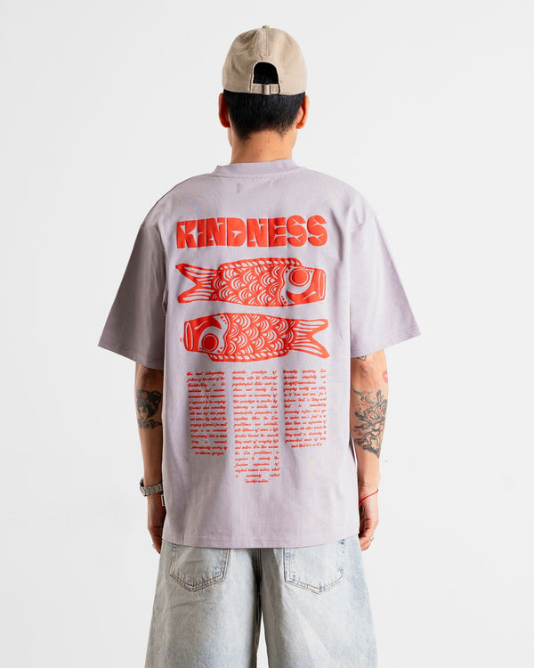 Woodbird WBBaine Kind Tee T-Shirts Grey-Purple