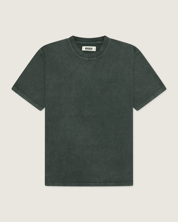 Woodbird WBBaine Washed Tee T-Shirts Forrest Green