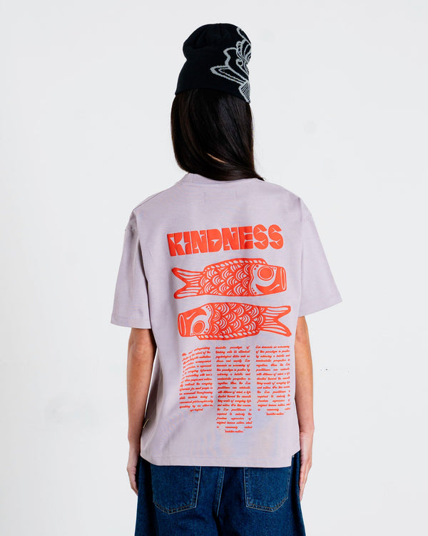 Woodbird Female WBBalo Kind Tee T-Shirts Grey-Purple