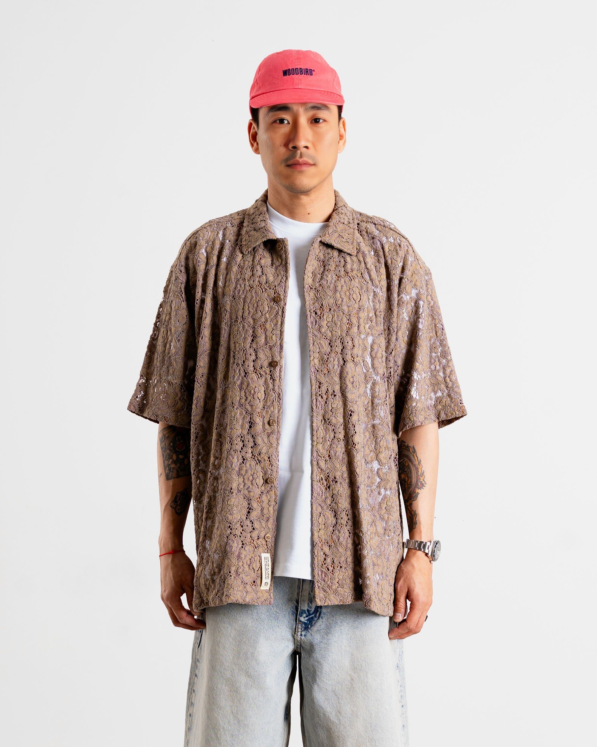 Woodbird WBBanks Flow Shirt Shirts Taupe Brown