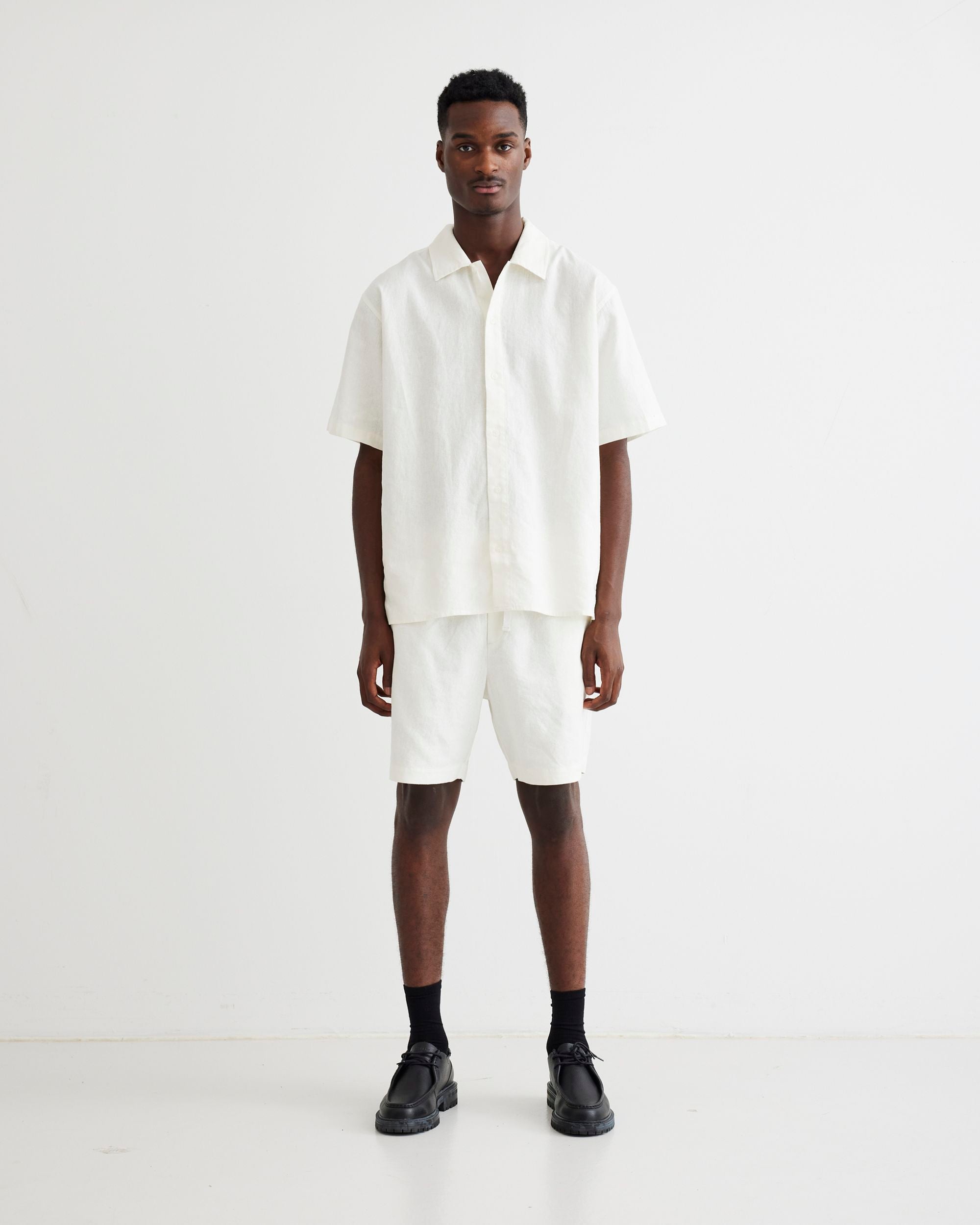 Woodbird WBBanks Linen Shirt Shirts Off White