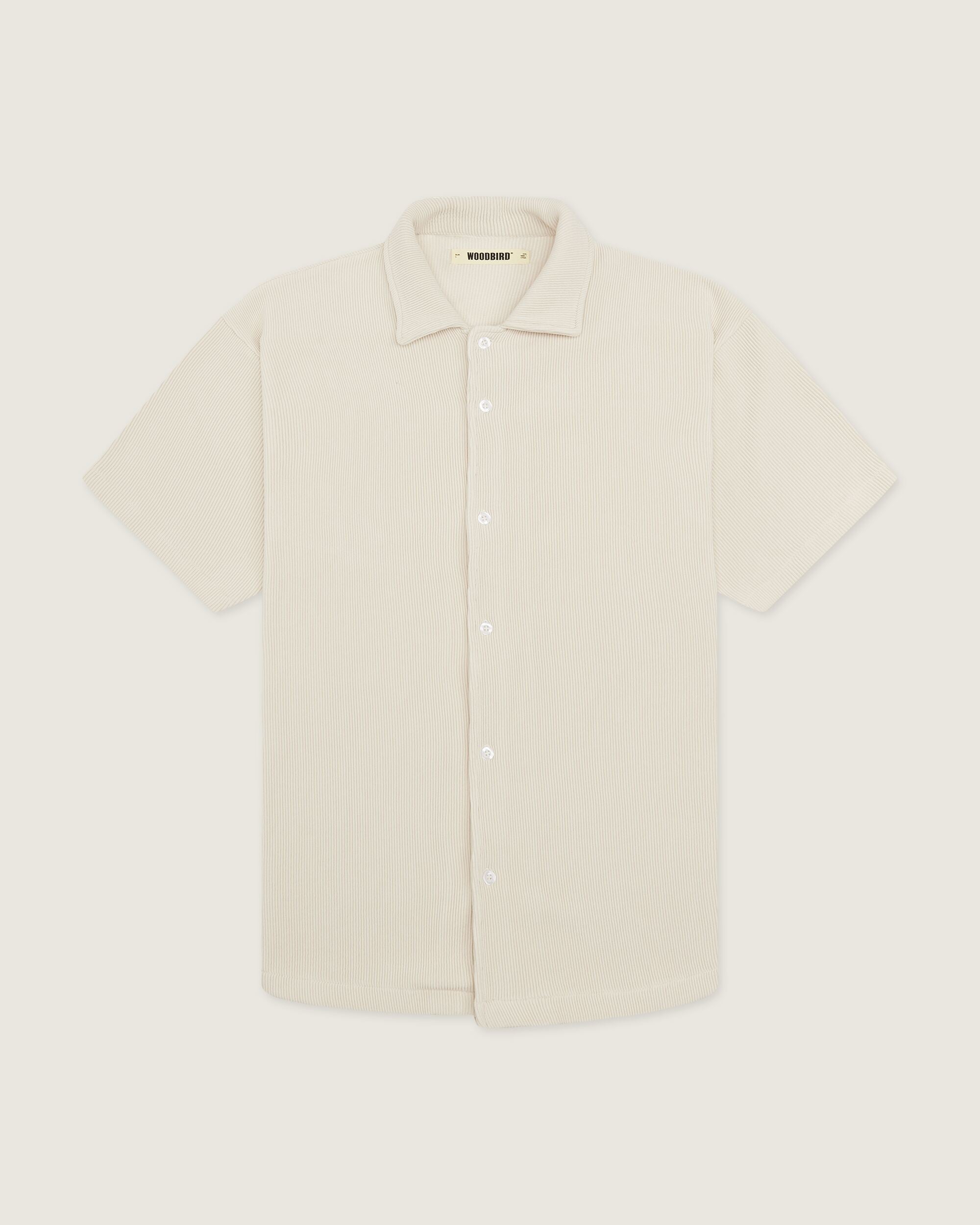 Woodbird WBBanks Plisse Shirt Shirts Off White