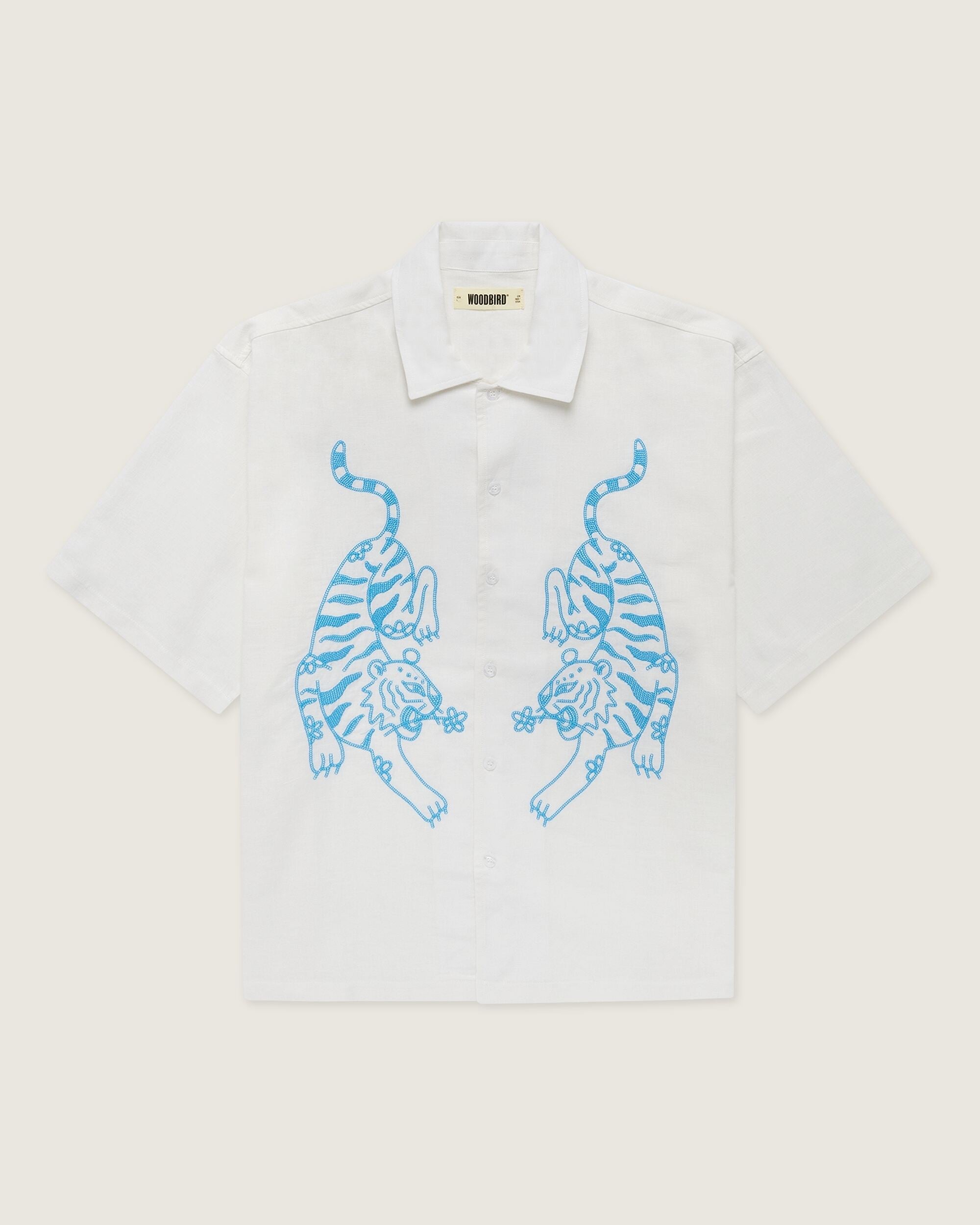 Woodbird Female WBBanks Tiger Shirt Shirts Off White