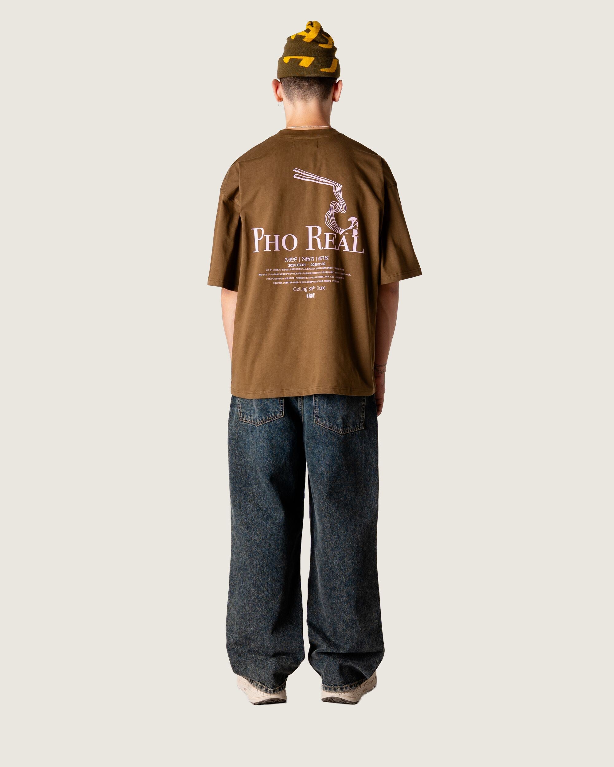 Woodbird WBBeam Pho Tee T-Shirts Dark Brown