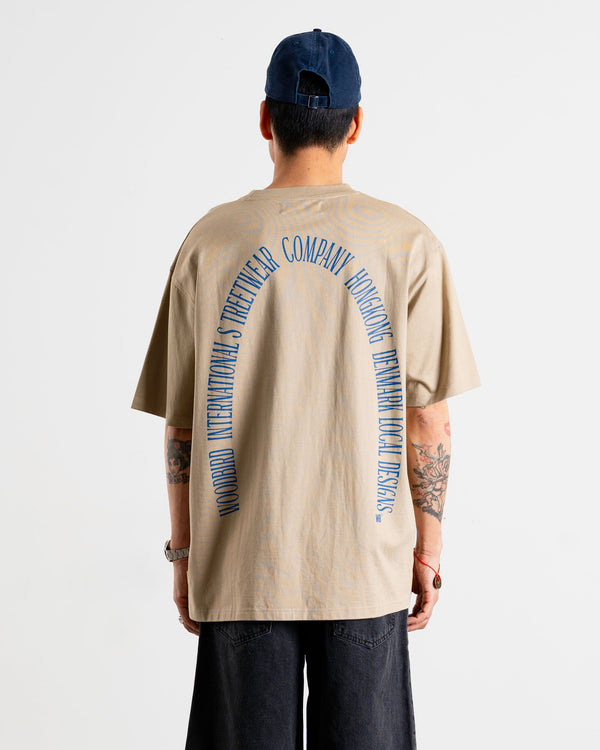 Woodbird WBBeam Street Tee T-Shirts Taupe Brown