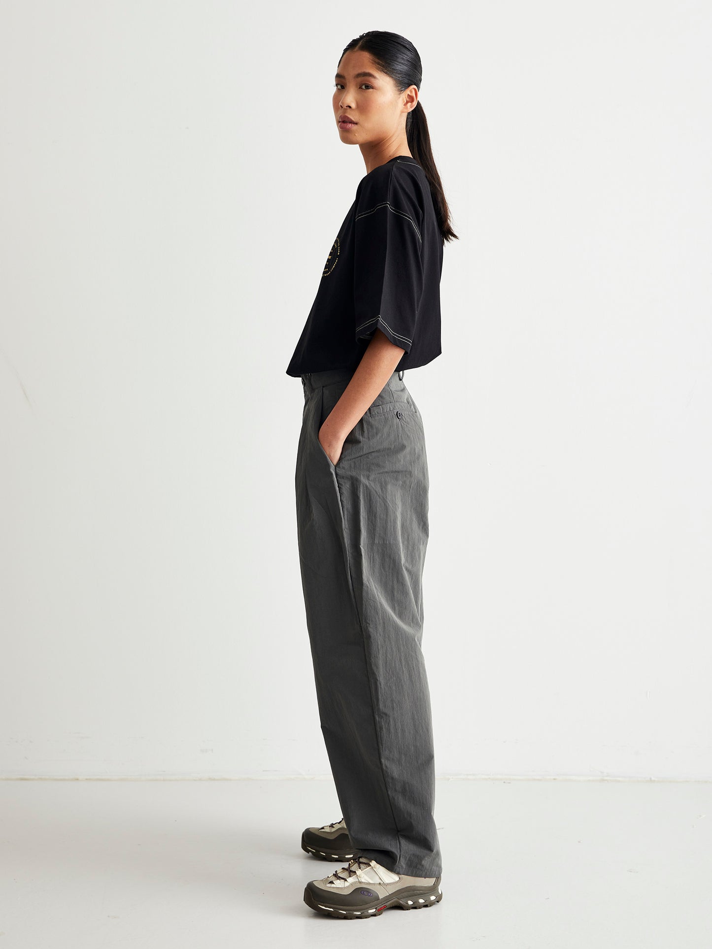 Woodbird Female WBBench Tech Pants Pants Dark Grey