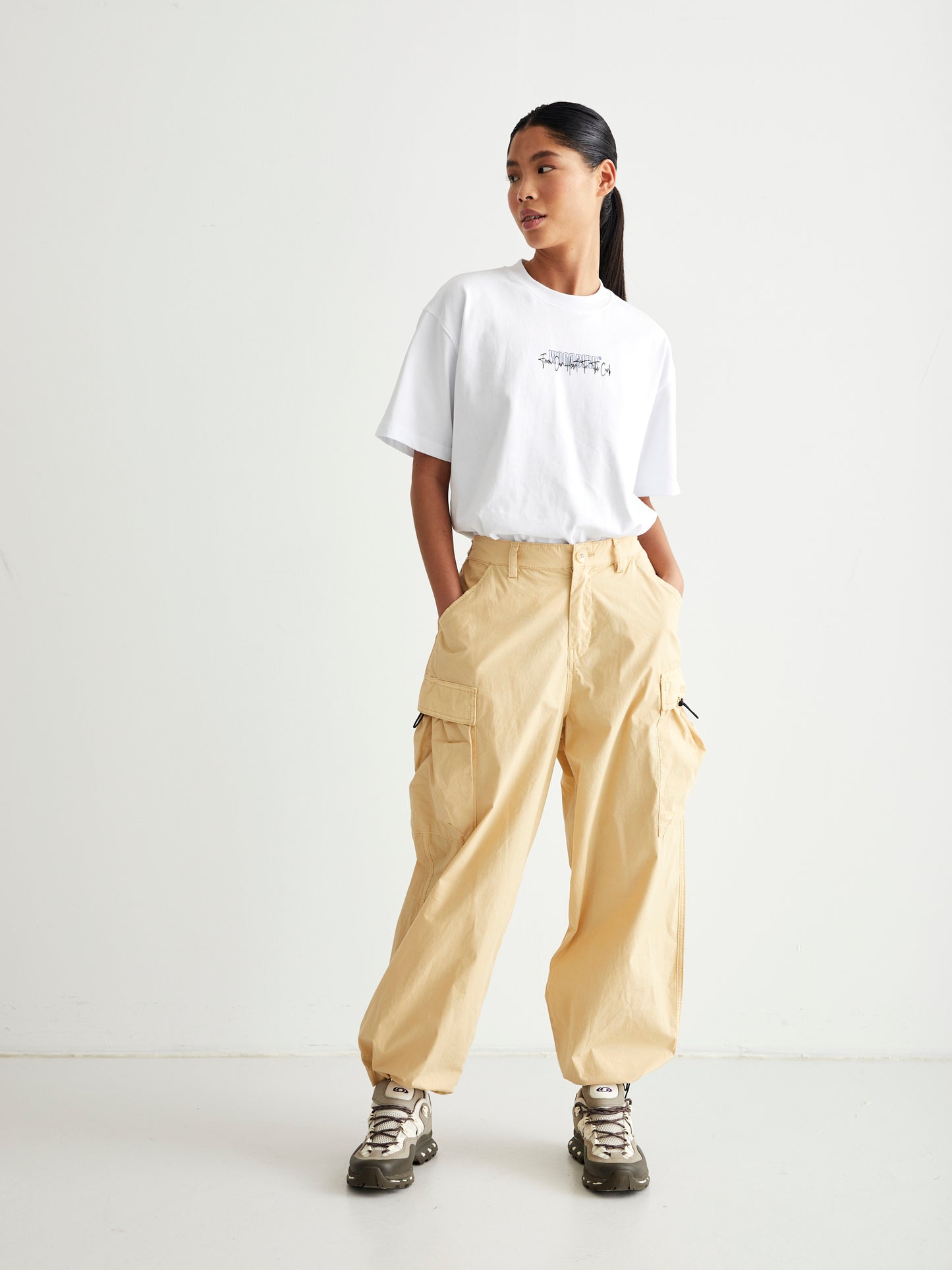 Woodbird Female WBCropper Cargo Pants Pants Black