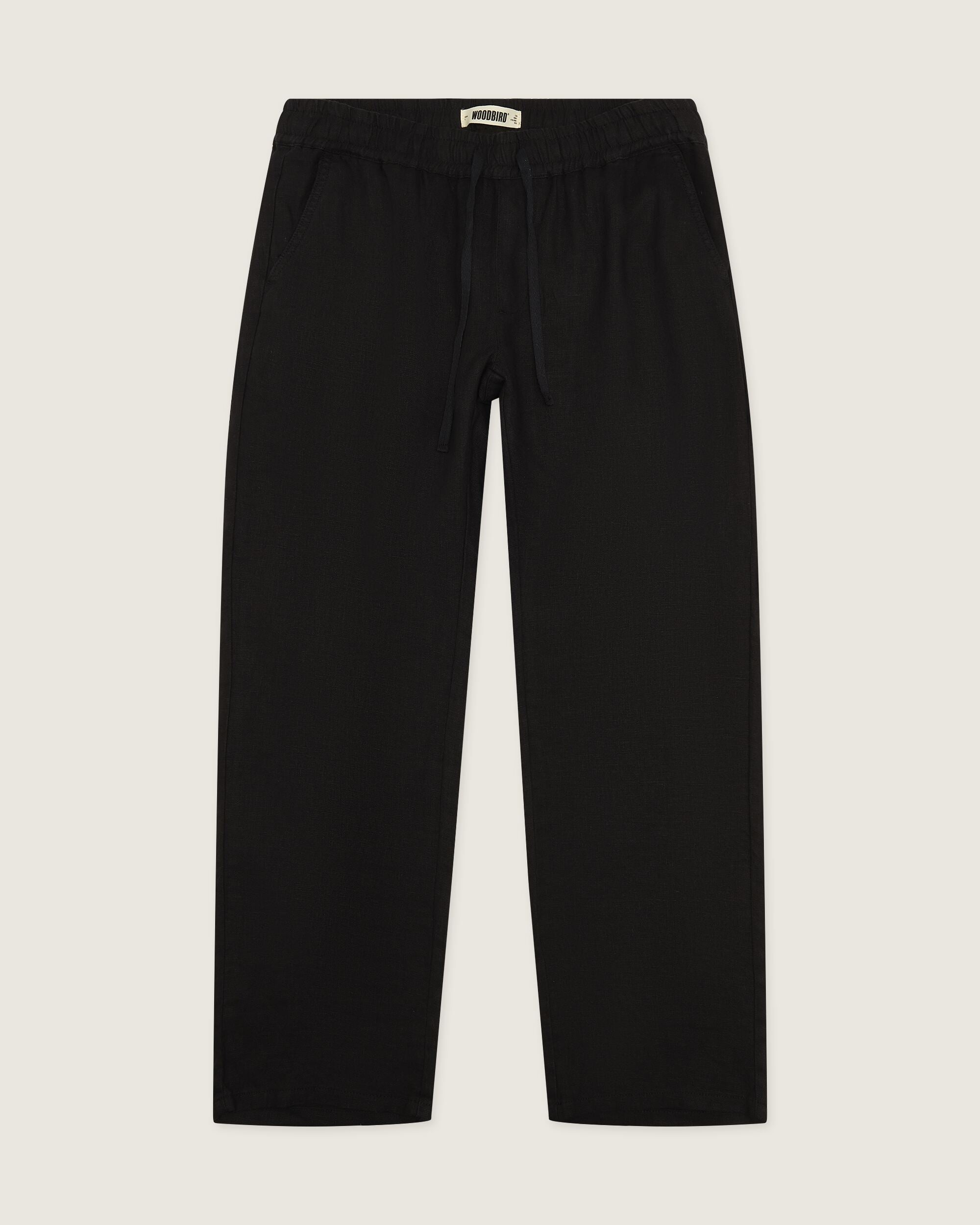 Woodbird WBEik Linen Pant Pants Black