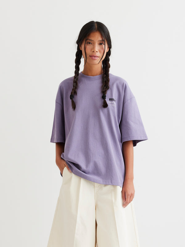 Woodbird Female WBJuno Tech Tee T-Shirts Lilla