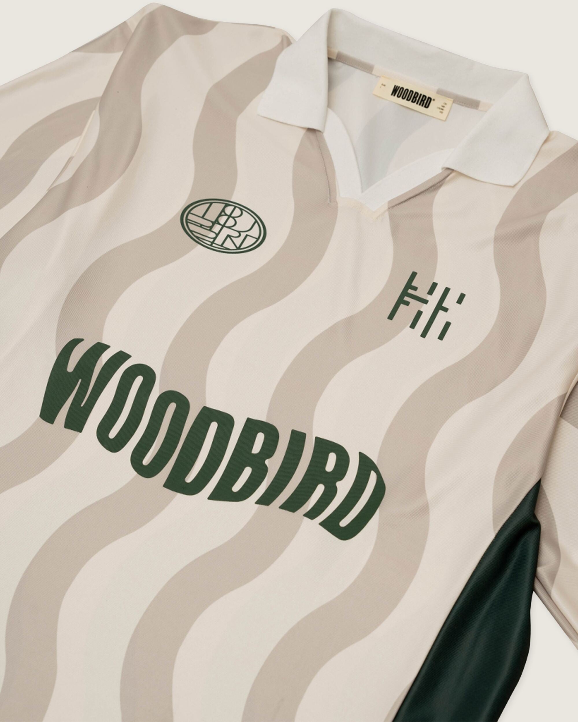 Woodbird WBKai SS Wave Polo T-Shirts Stone