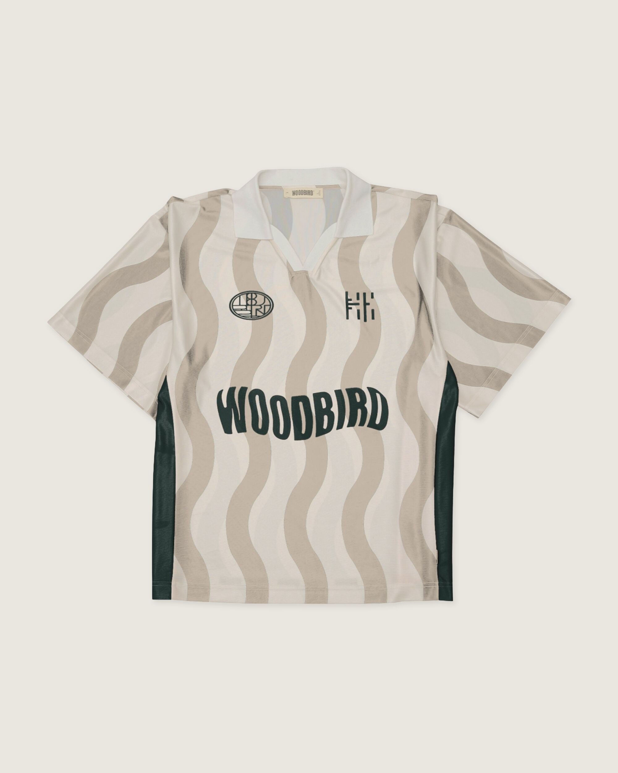Woodbird WBKai SS Wave Polo T-Shirts Stone