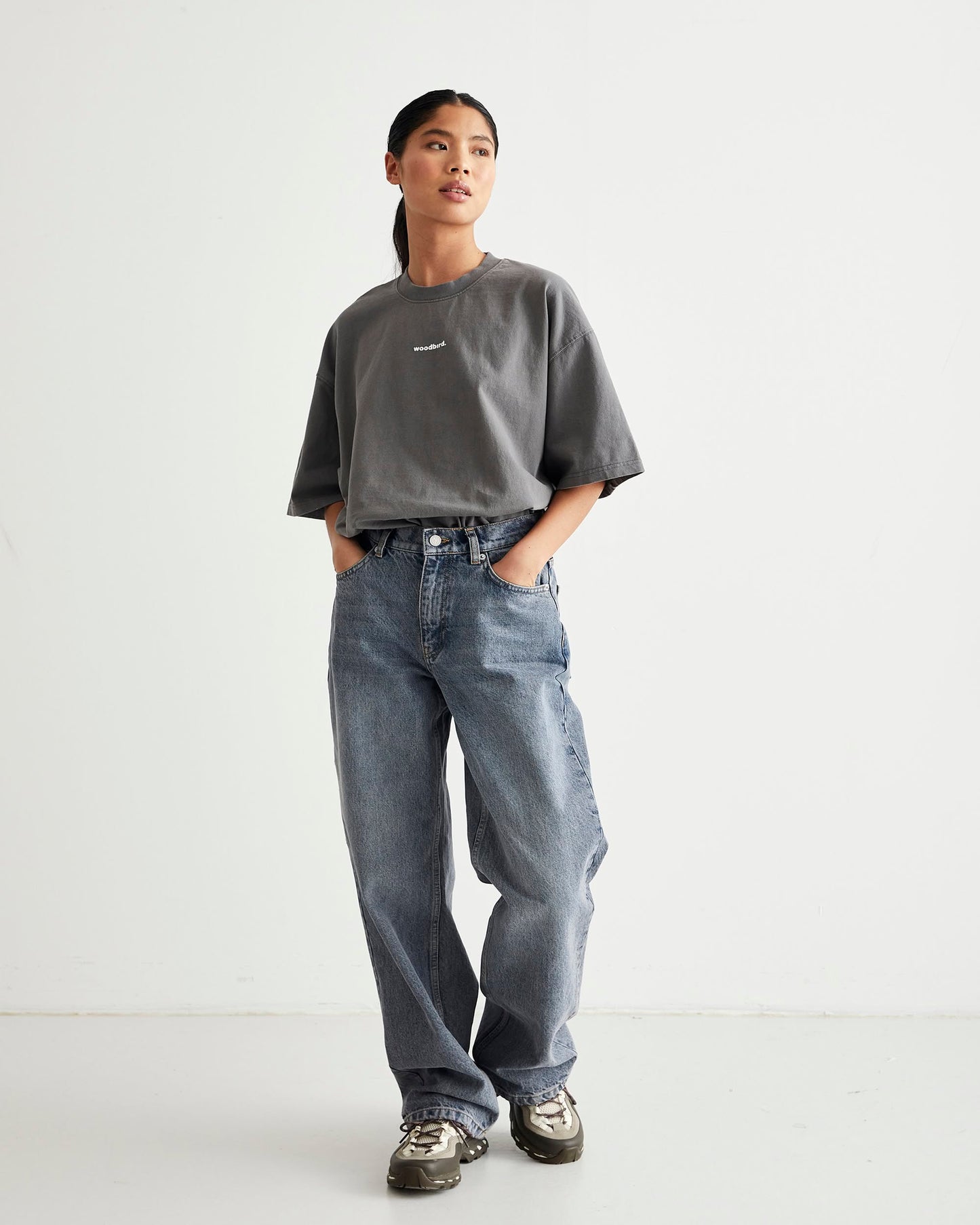 Woodbird Female WBKathy Bone Jeans Jeans Kold blå
