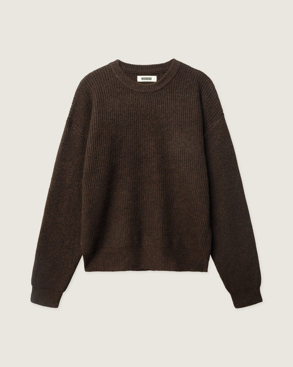 Woodbird WBKurt Koi Delivery Crew Knits Dark Brown