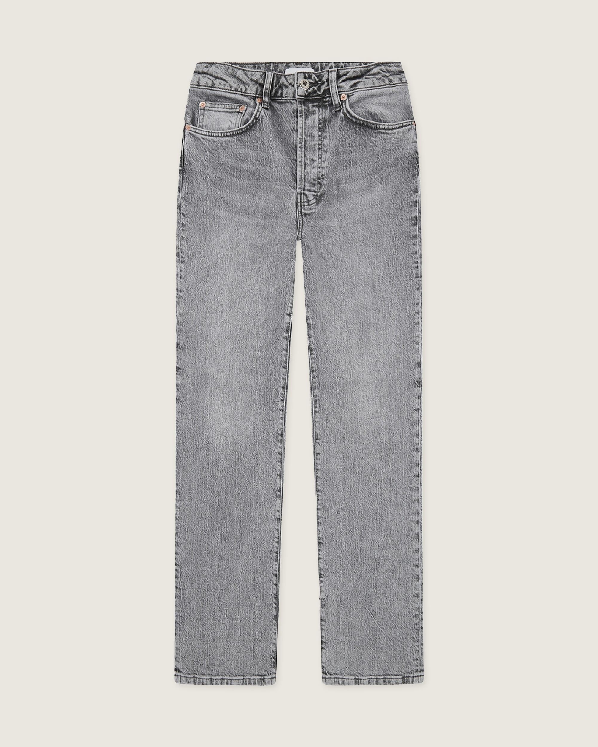 【WOOHWA】BURMUDA DENIM PT GREY WBRami Dull Jeans - Grey – Woodbird
