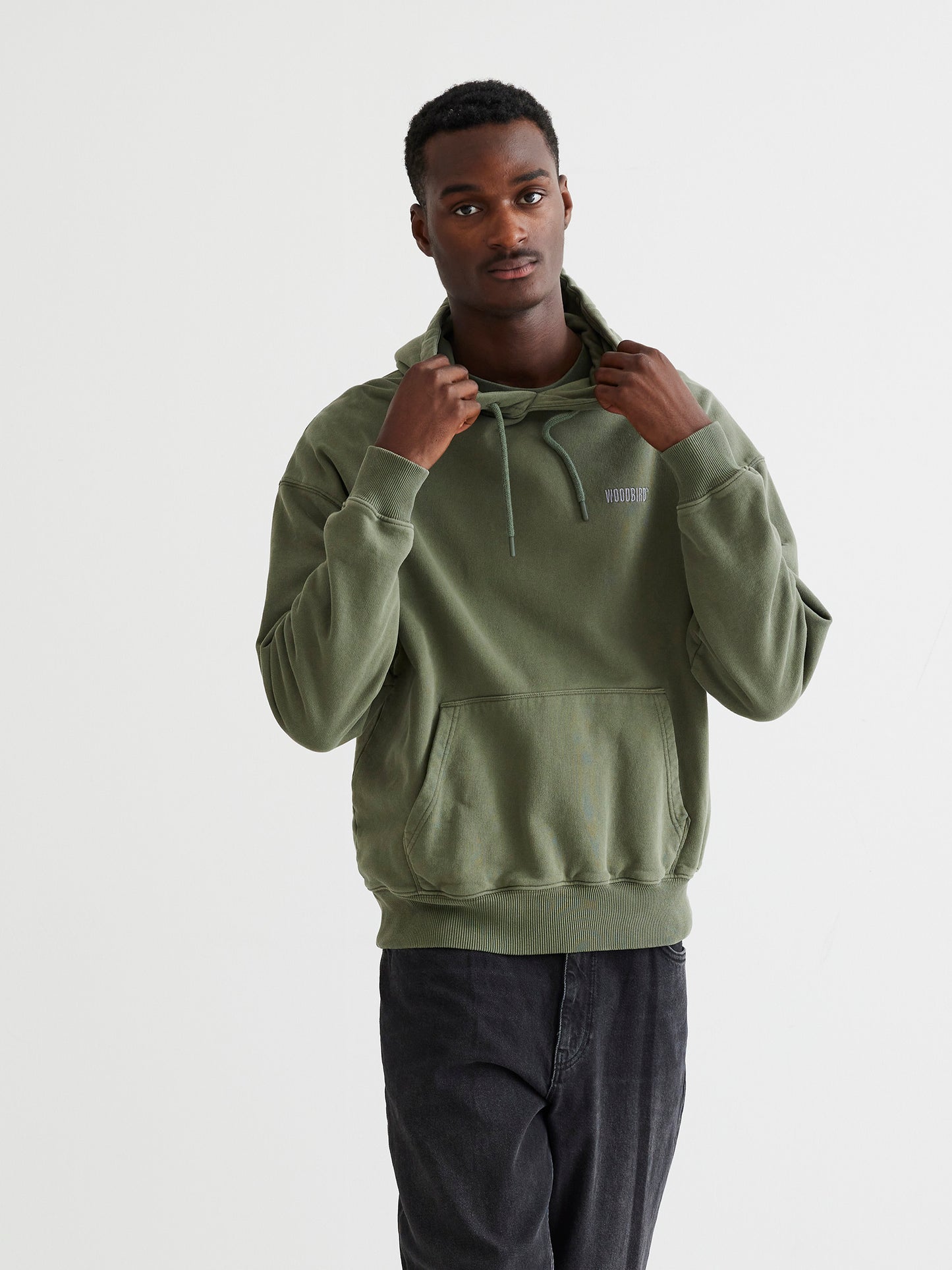 Woodbird WBPope HKDK Hoodie Sweats Army Green