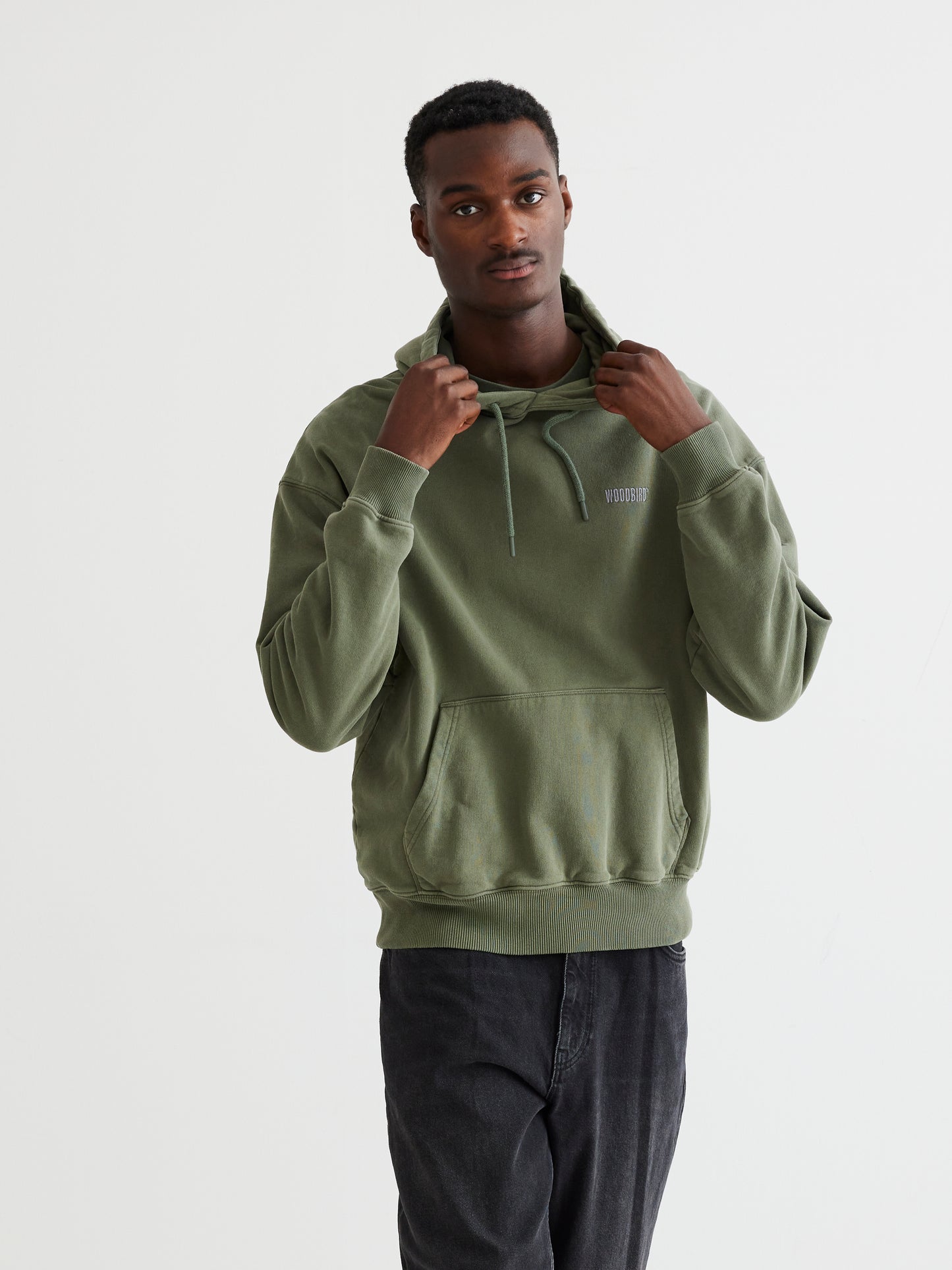 Woodbird WBPope HKDK Hoodie Sweats Army Green