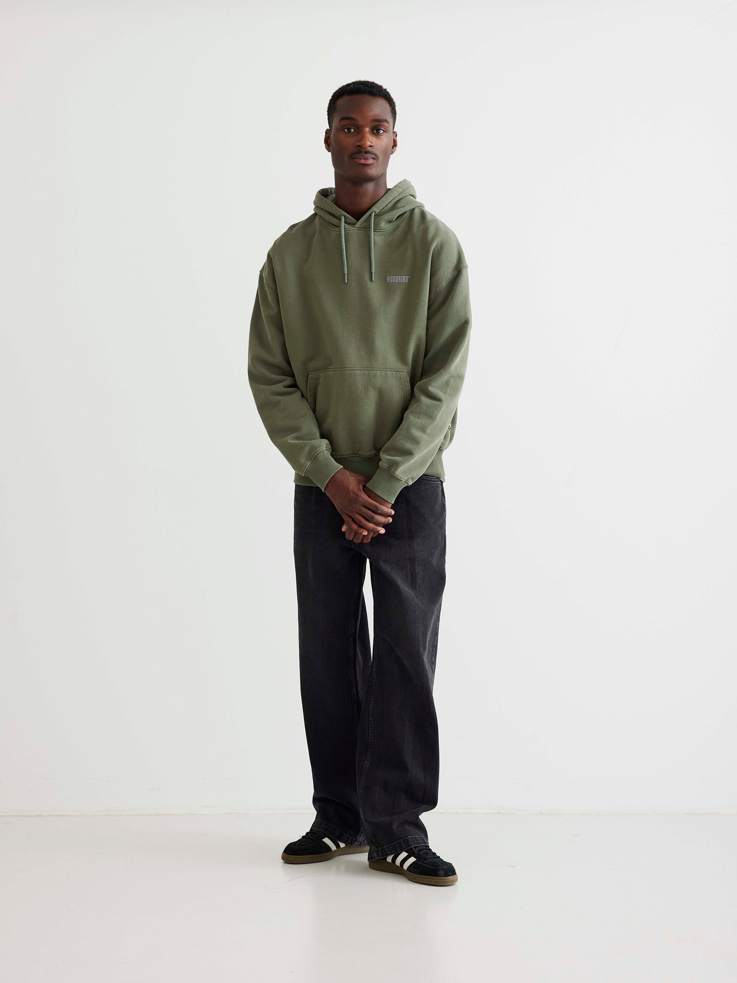 Woodbird WBPope HKDK Hoodie Sweats Army Green