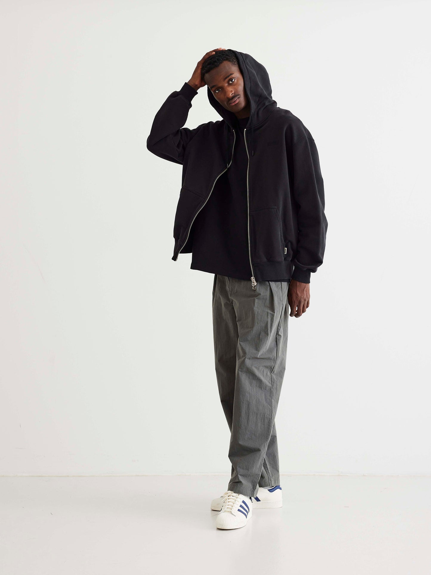 Woodbird WBPope Zip Hoodie Sweats Black