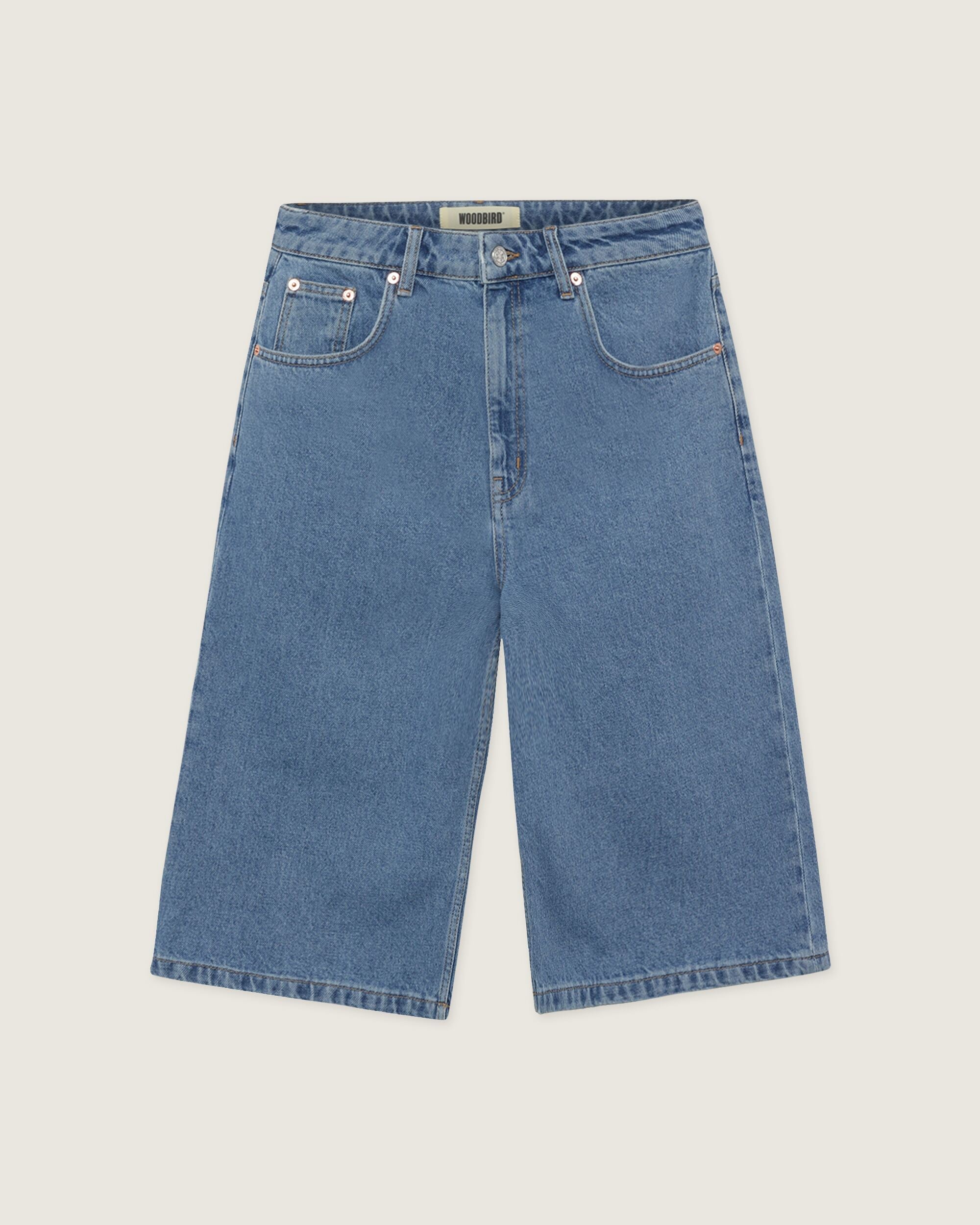 Woodbird Female WBShan Stone Wash Shorts Shorts Stone Blue