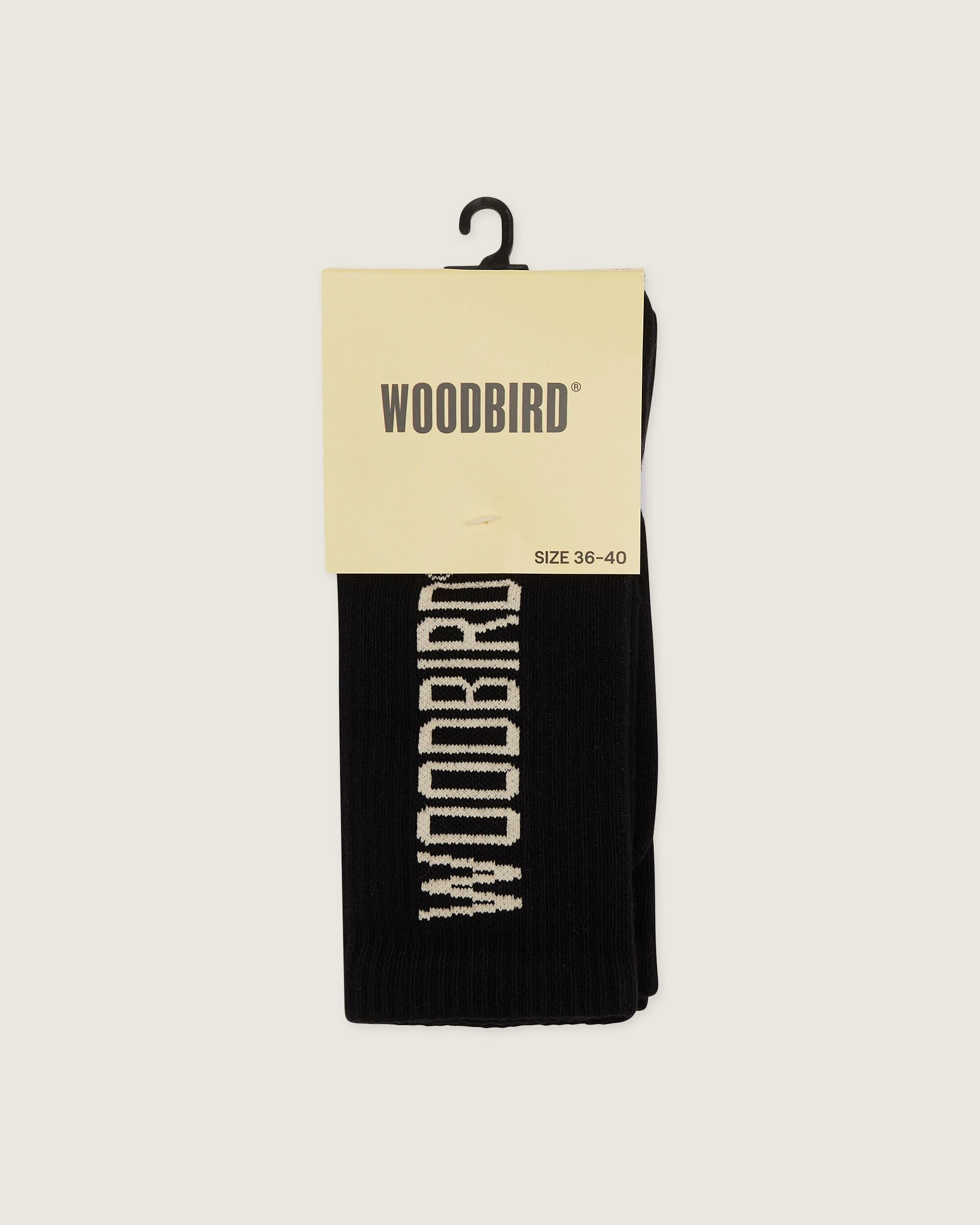 Woodbird WBTennis Logo Socks 2 pack Accessories Black