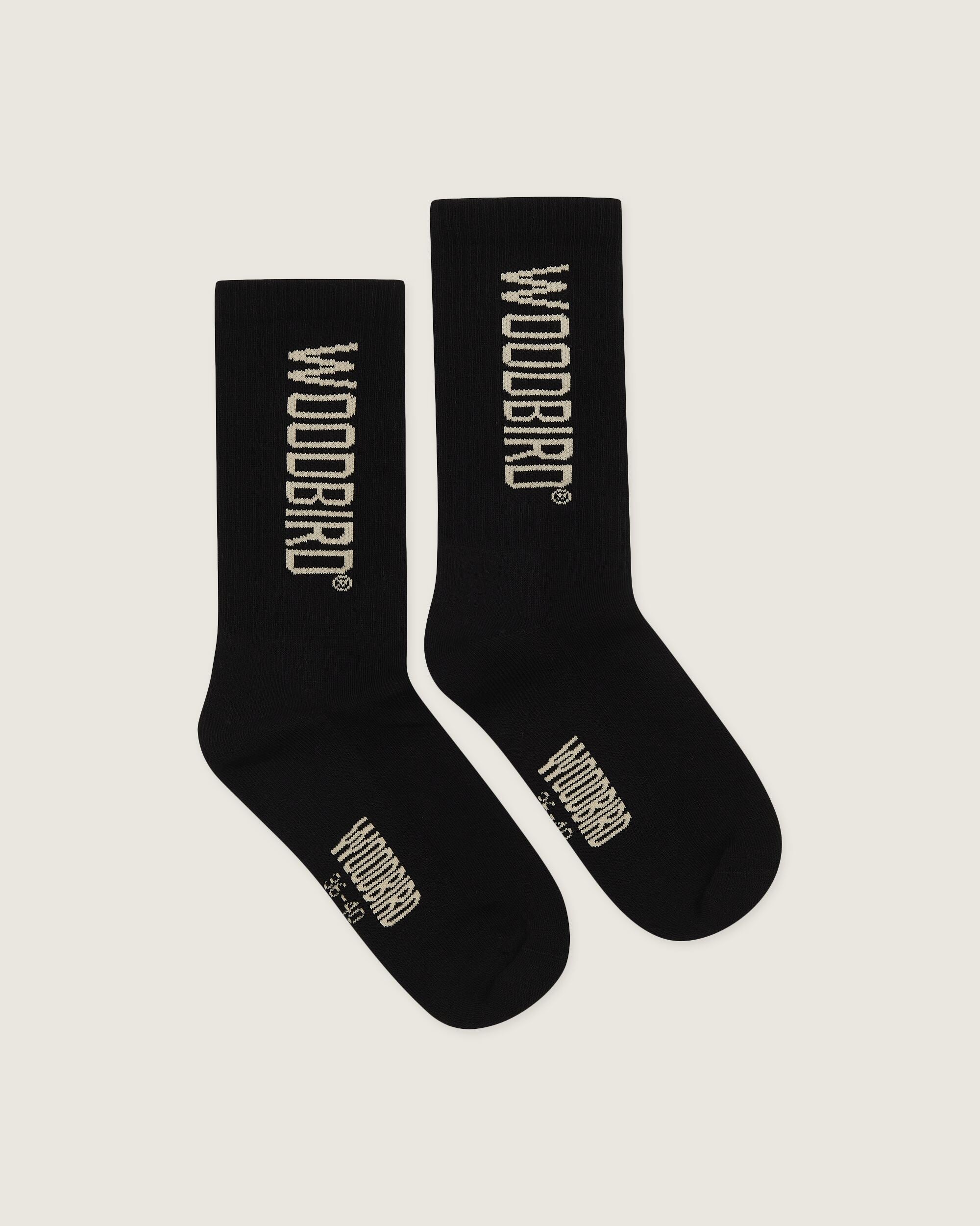 Woodbird WBTennis Logo Socks 2 pack Accessories Black
