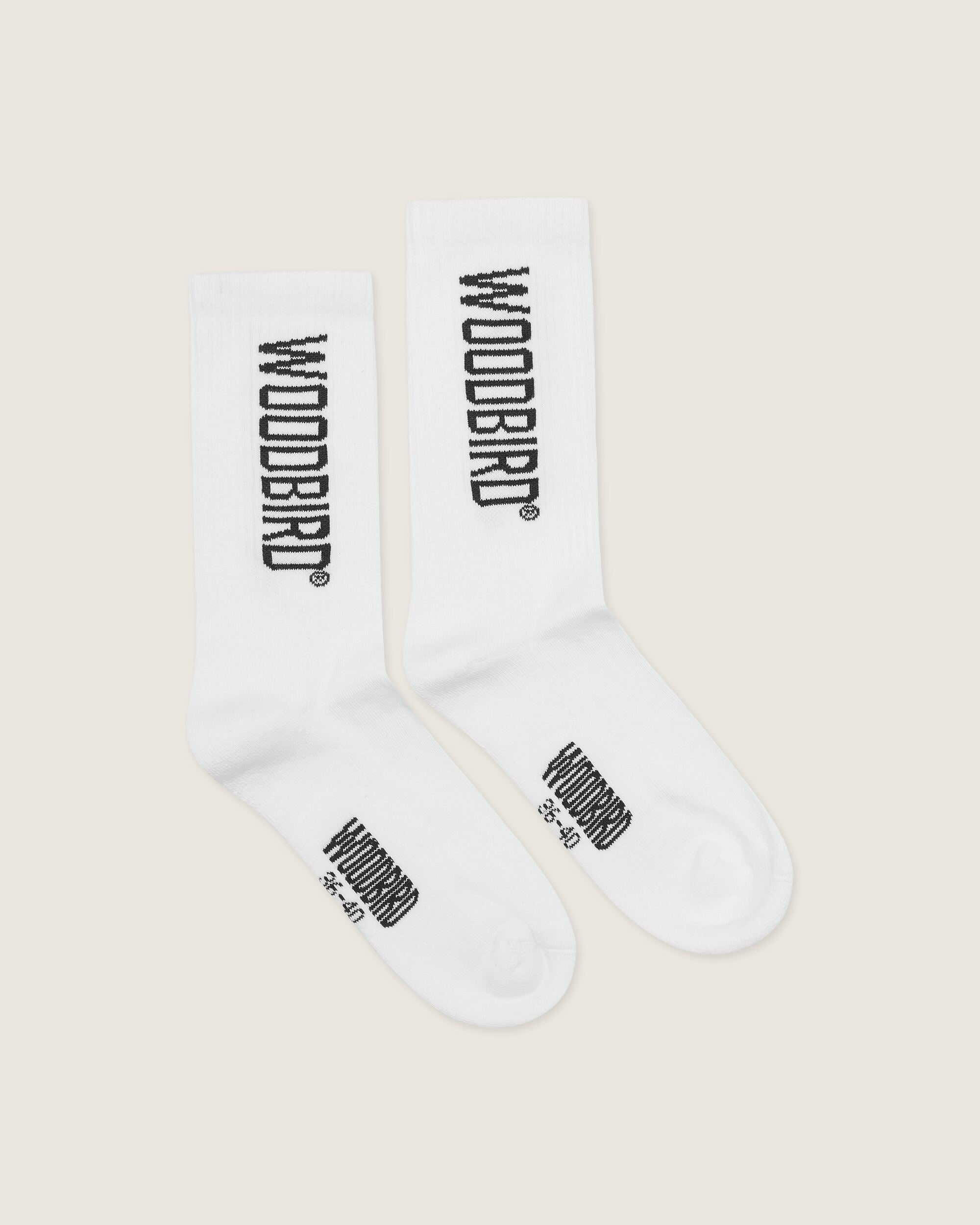 Woodbird WBTennis Logo Socks 2 pack Accessories White-Black
