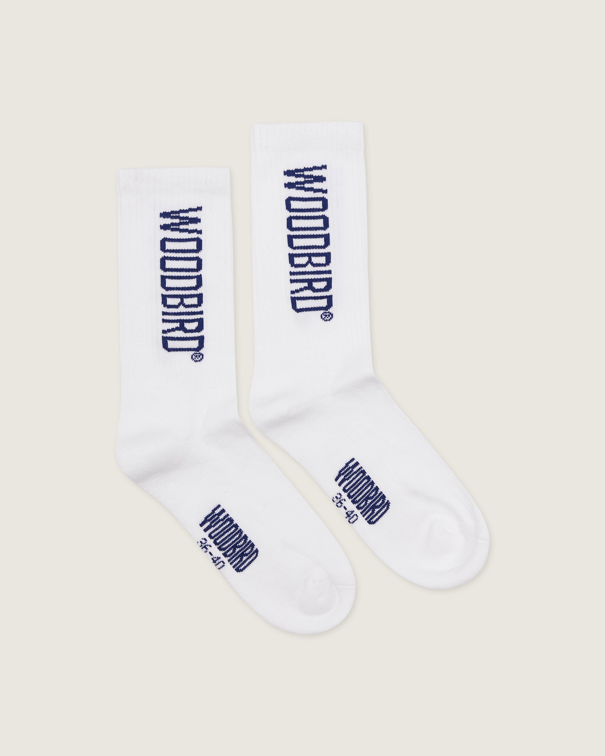 Woodbird WBTennis Logo Socks 2 pack Accessories White