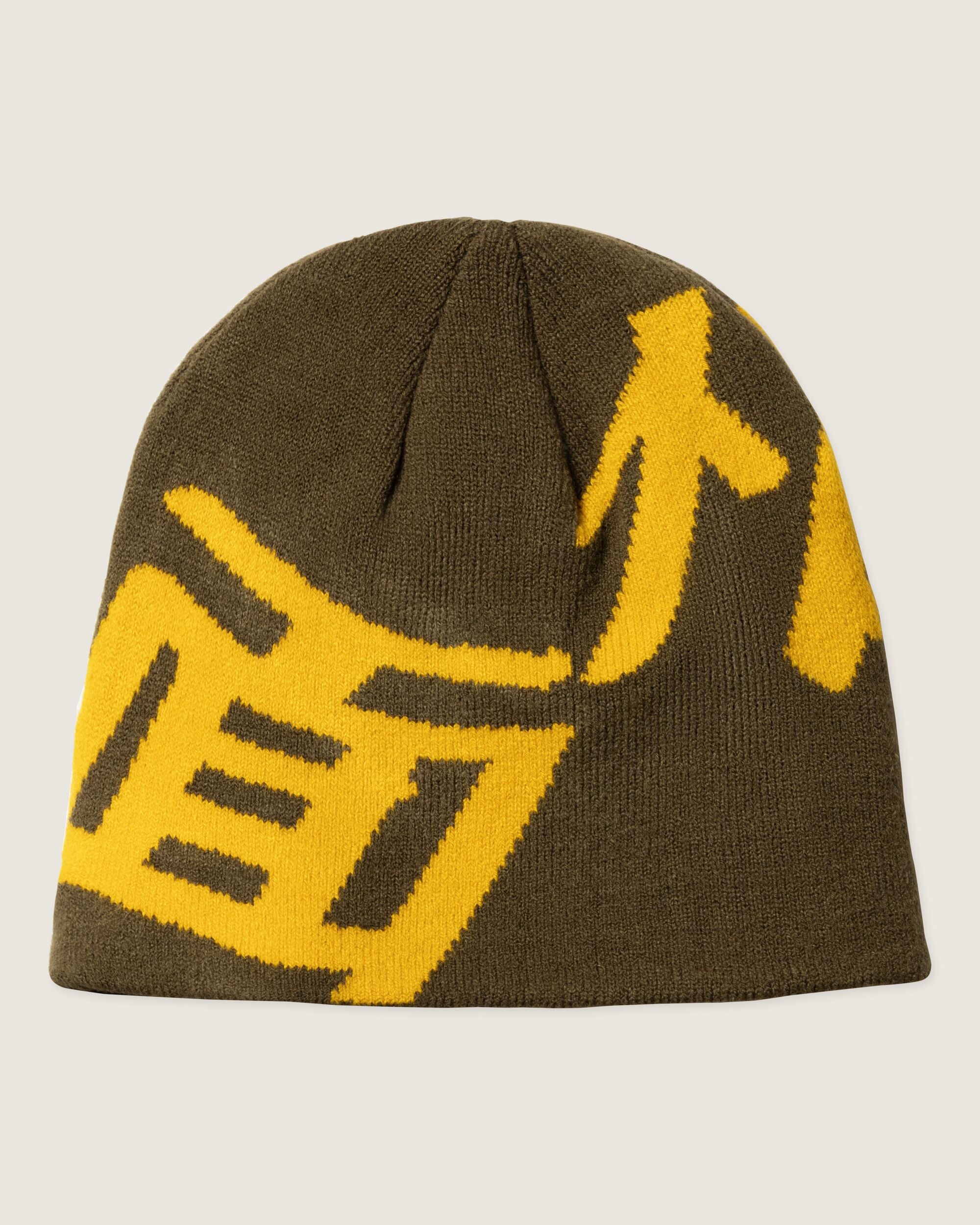 Woodbird WBYeti Cotton Beanie Accessories Dark Brown-yellow