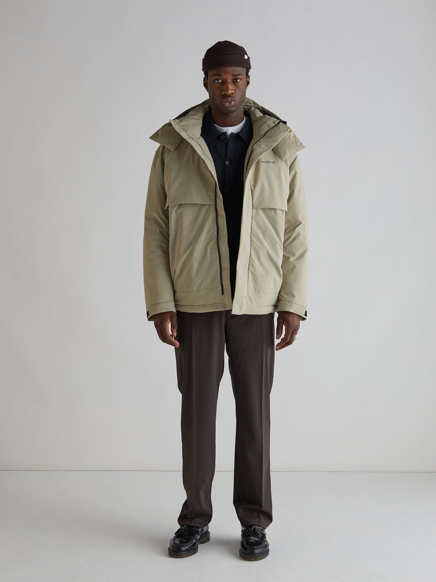 Woodbird Wito Parka Jacket Outerwear Sand