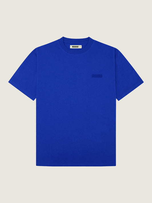 Woodbird WBBaine Base Tee T-Shirts Cobalt Blue