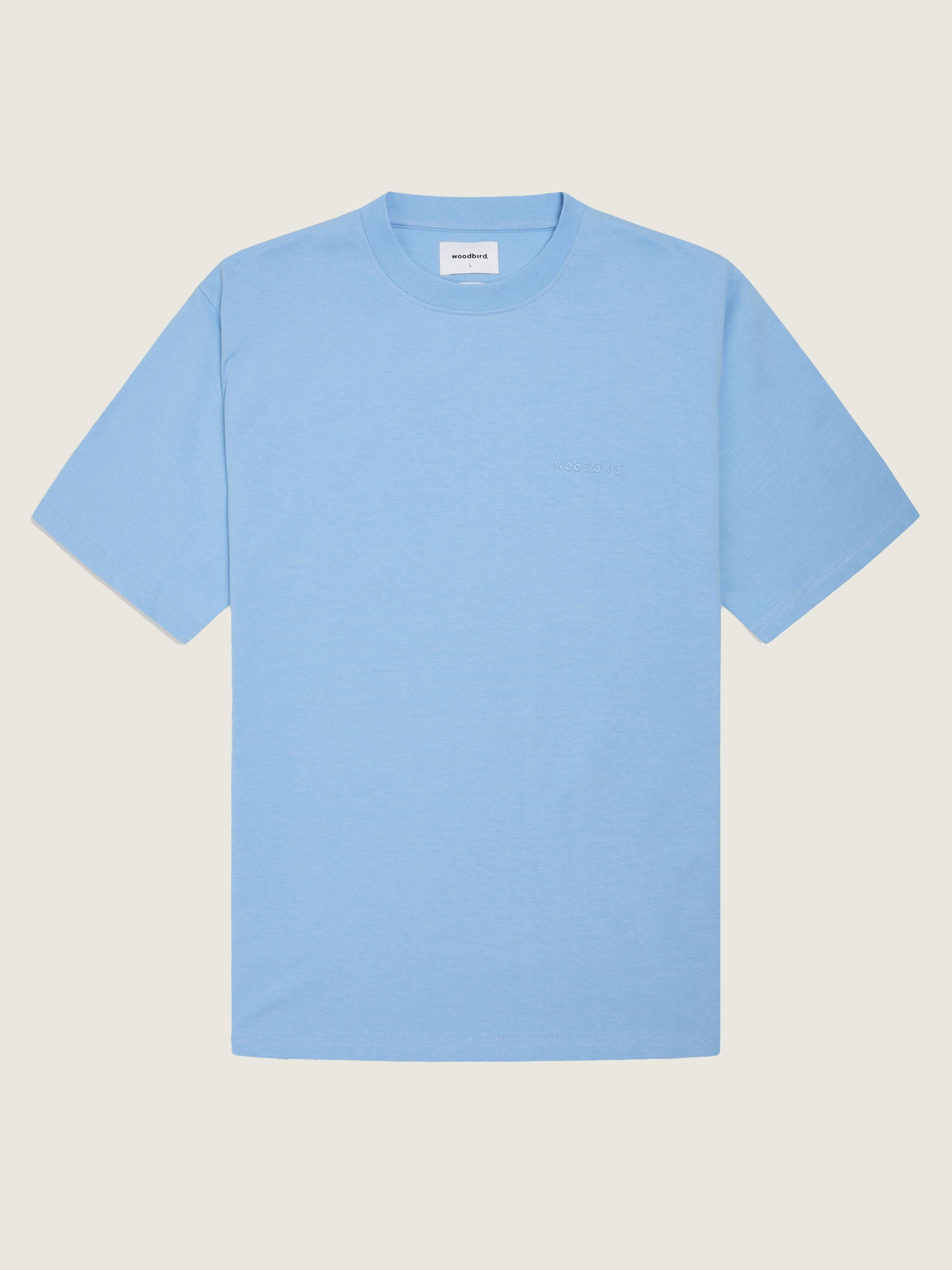 Woodbird  Baine Base Tee T-Shirts Light Blue