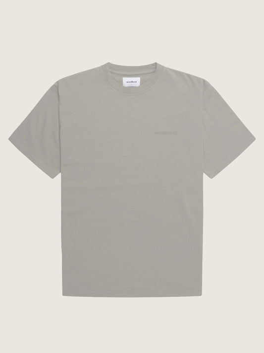 Woodbird  Baine Base Tee T-Shirts Light Grey