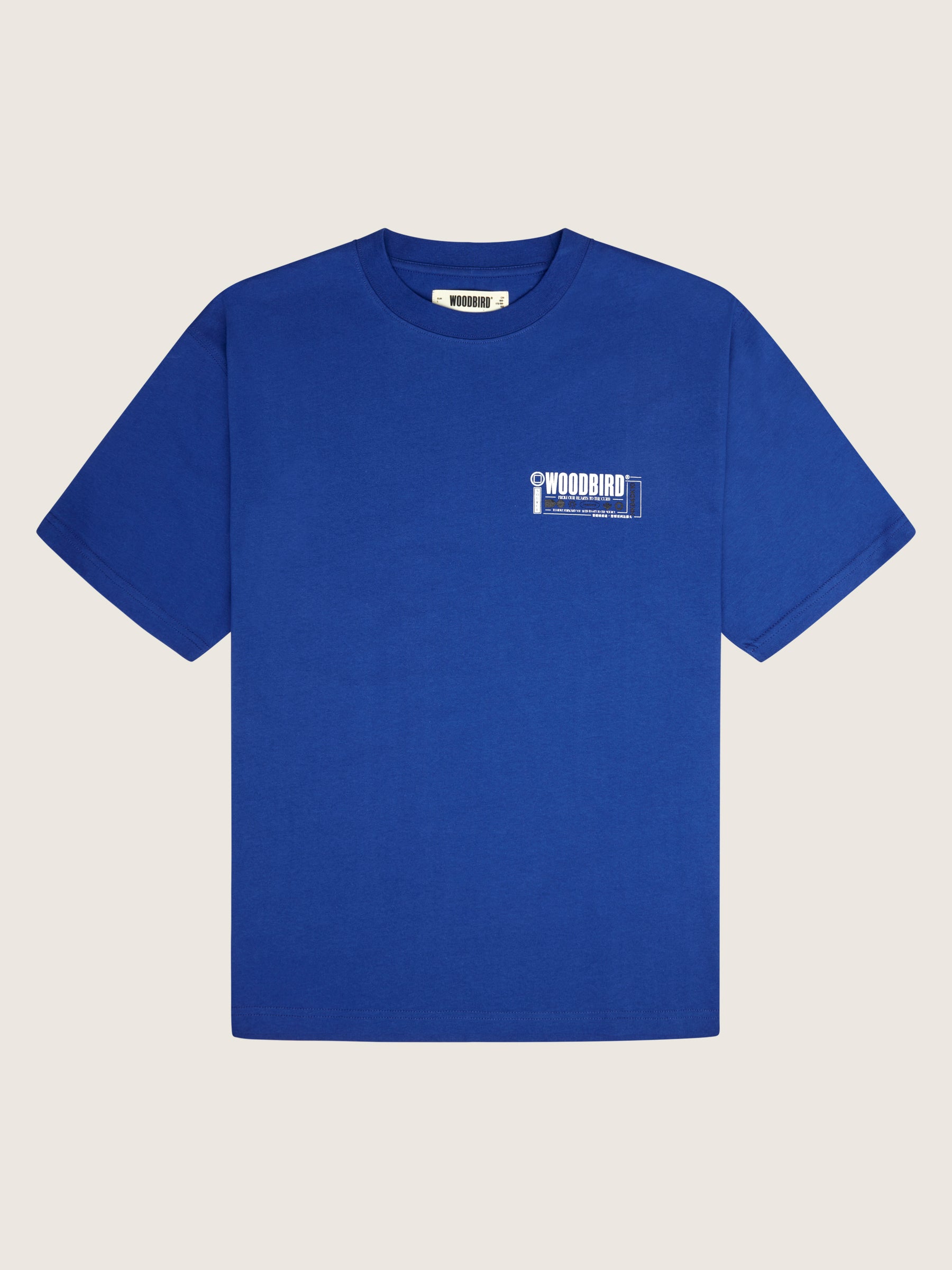 Woodbird WBBaine Train Tee T-Shirts Cobalt Blue