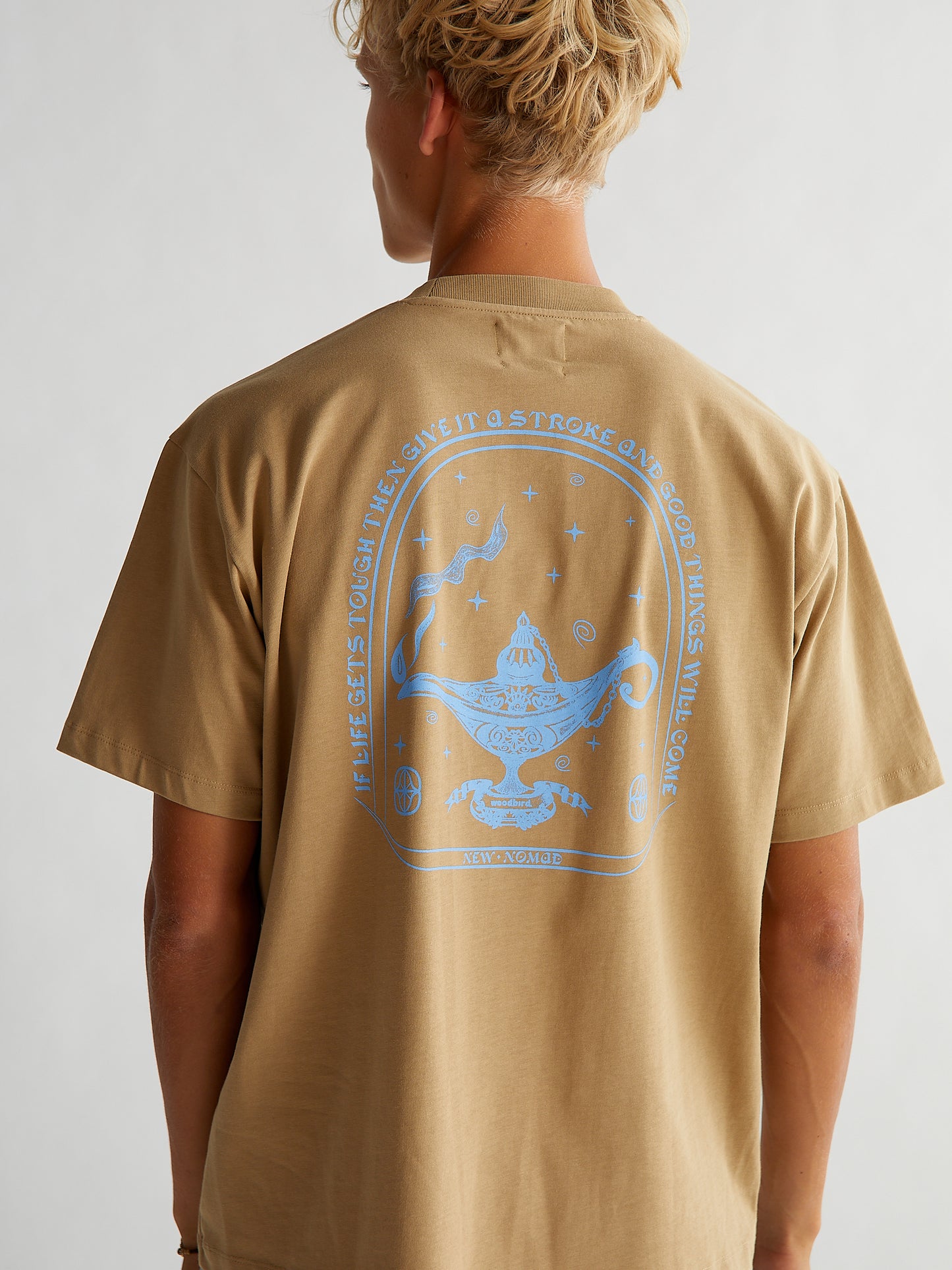 Woodbird Baine Wish Tee T-Shirts Camel