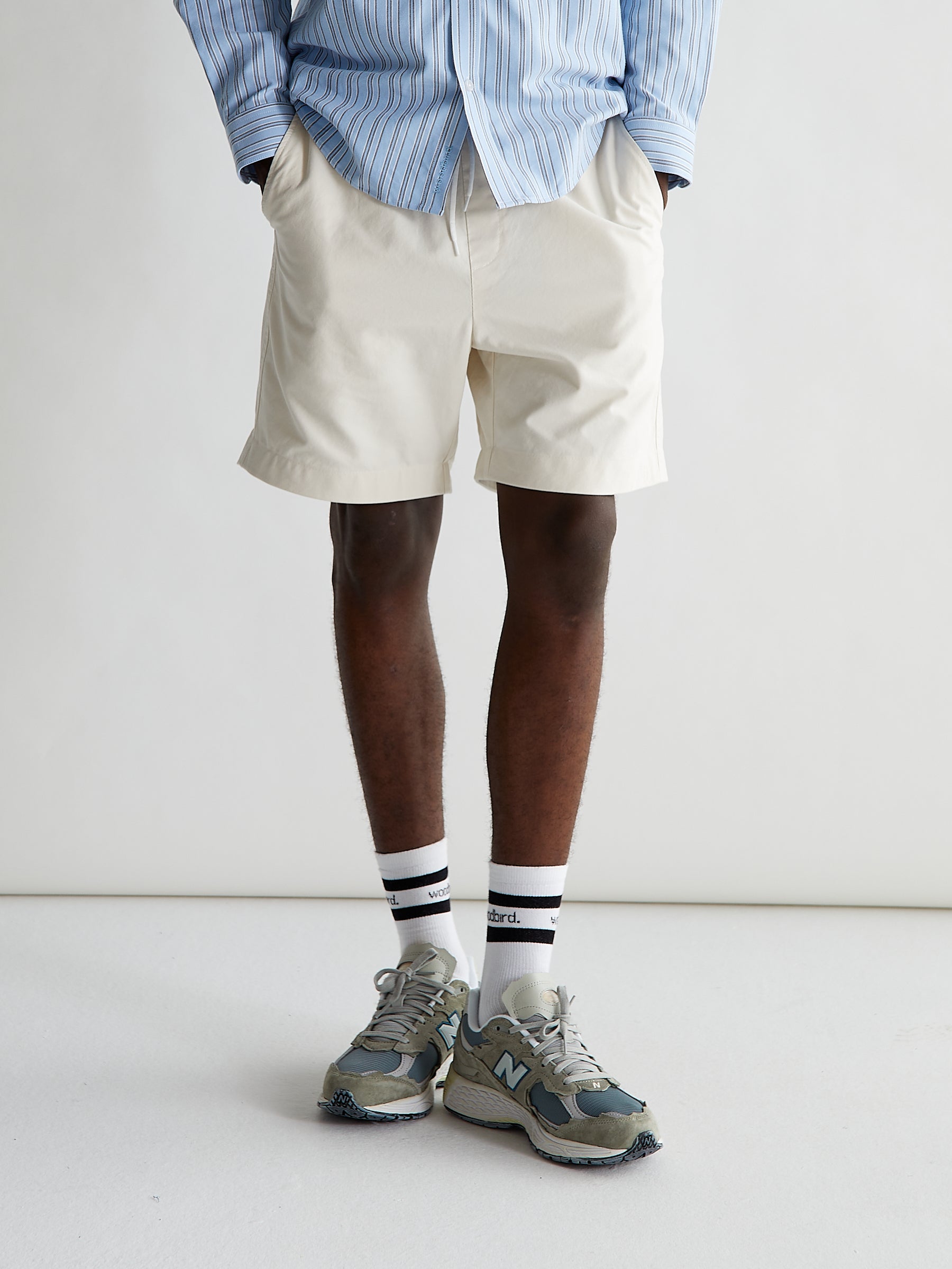 Woodbird  Bommy Base Shorts Shorts Off White