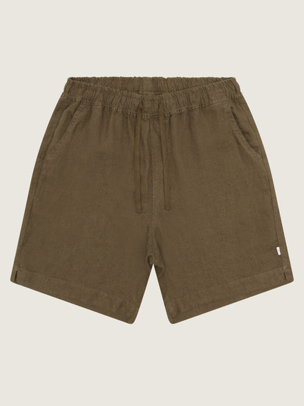 Bommy Linen Shorts - Army