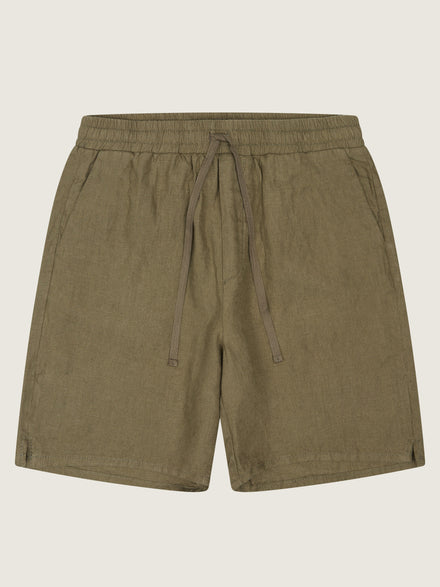Bommy Linen Shorts - Khaki