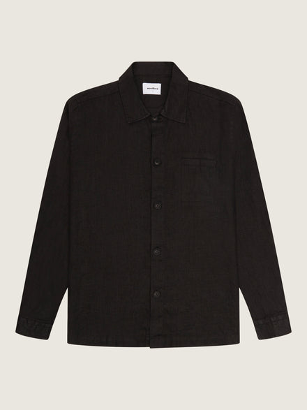 Brenti Linen Shirt - Black