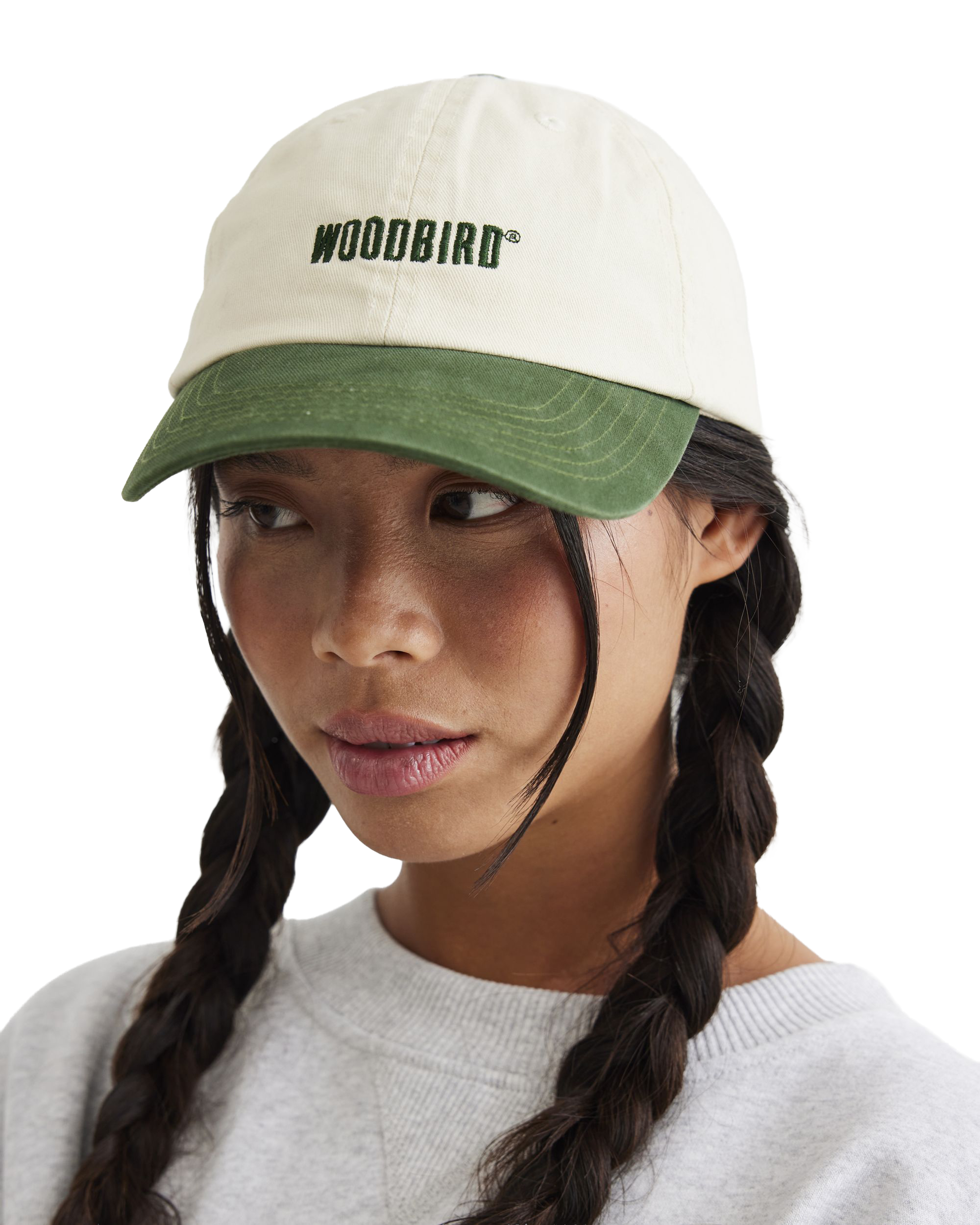 Woodbird Core Twill Cap Accessories Offwhite-Army