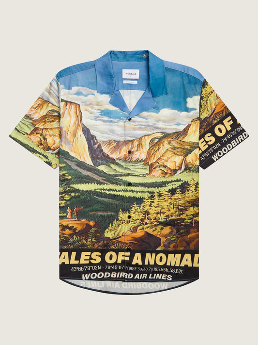 Woodbird Enzo Yosemite Shirt Shirts Black-Blue