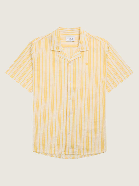 Woodbird Hale Yello Shirt Shirts White-Yellow