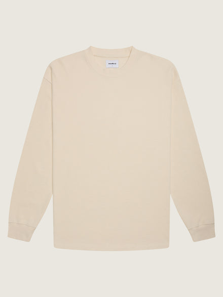 Hanes Waffle L/S Tee - Off White