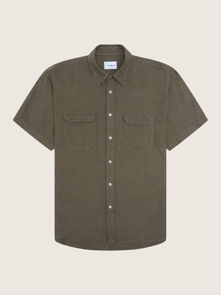 Kono Linen Shirt - Army