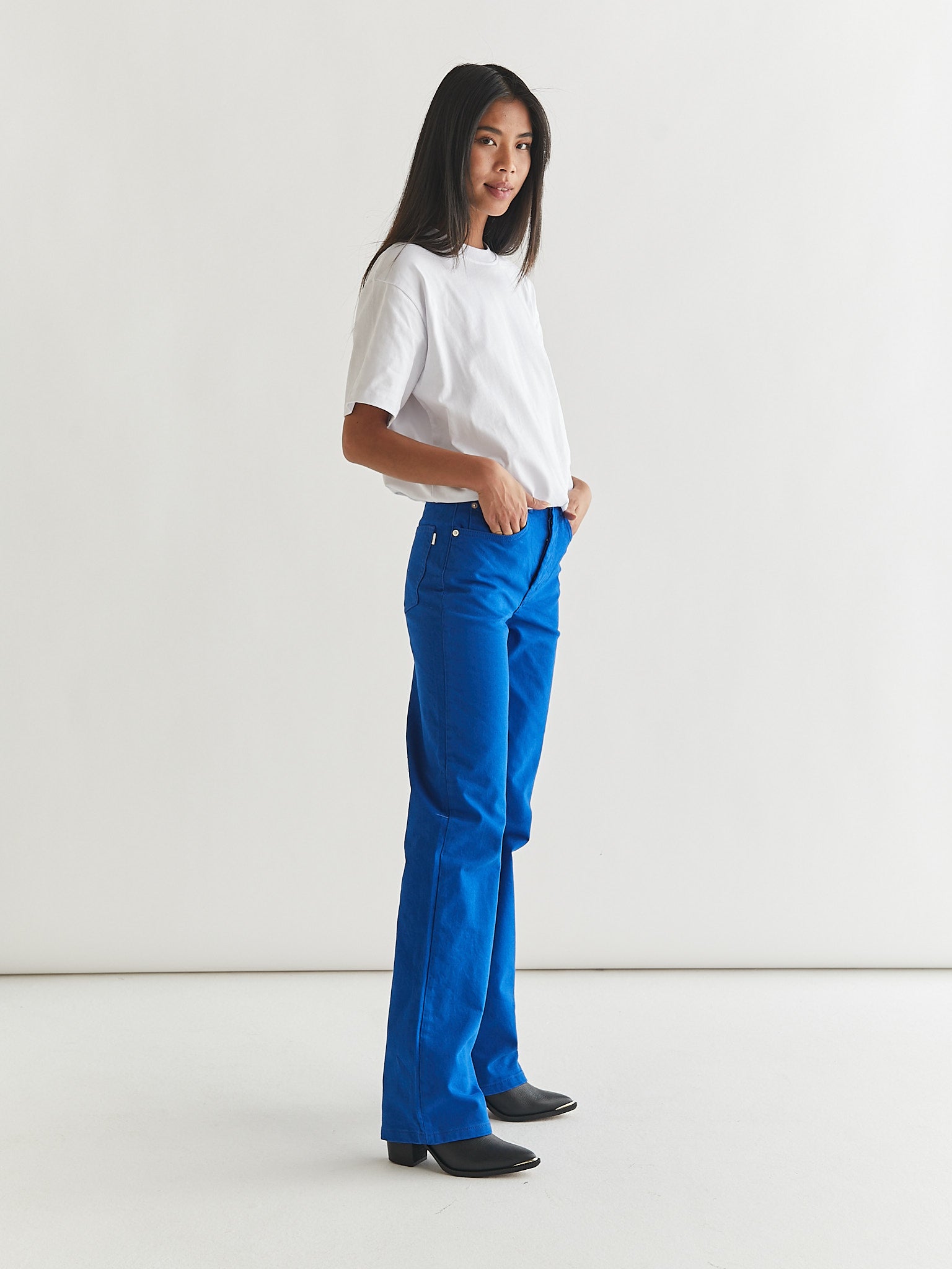 Woodbird Female Maria Color Jeans Jeans Digital Blue